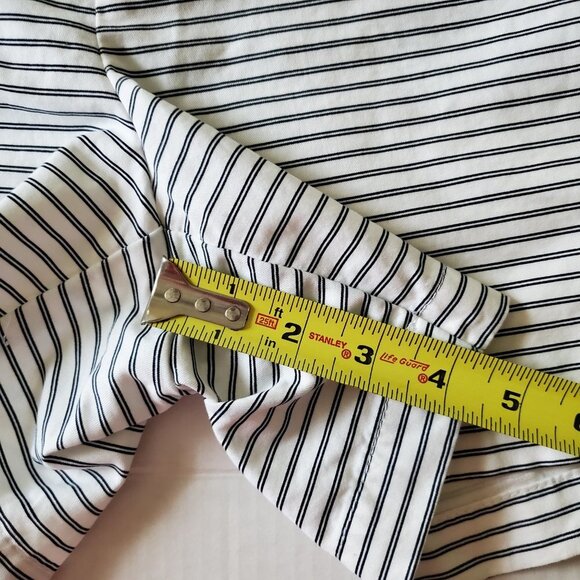 Tommy Hilfiger Women White Navy Nautical Stripped Preppy Shorts Medium - Picture 10 of 11